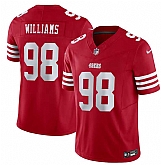 Men & Women & Youth San Francisco 49ers #98 Mykel Williams Red 2025 Draft F.U.S.E. Vapor Untouchable Limited Stitched Jersey,baseball caps,new era cap wholesale,wholesale hats